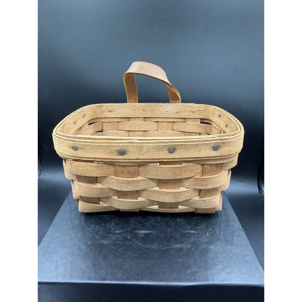 🔑 Longaberger 1986 Small Key Basket 🧺 Vintage Collectible